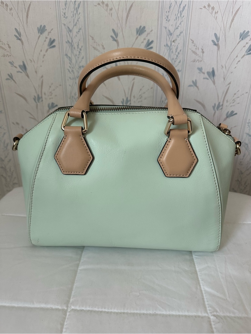 Kate Spade Mint Green Leather Satchel - Picture 3 of 16